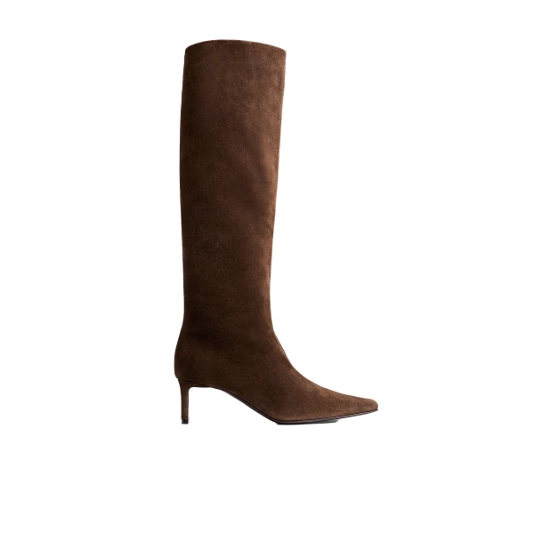 Ona Knee-High Boot in Ebano Suede