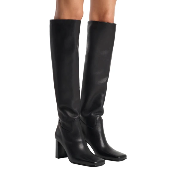 Petra Knee-High Boot in Black - Image 3