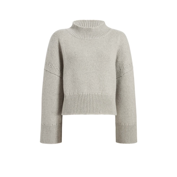 Khaite Phelps Sweater in Pewter | Knitwear | Luxury Shoes 