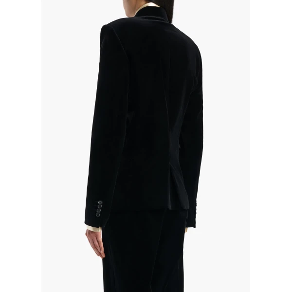 Rolo Jacket in Black Velvet - Image 4
