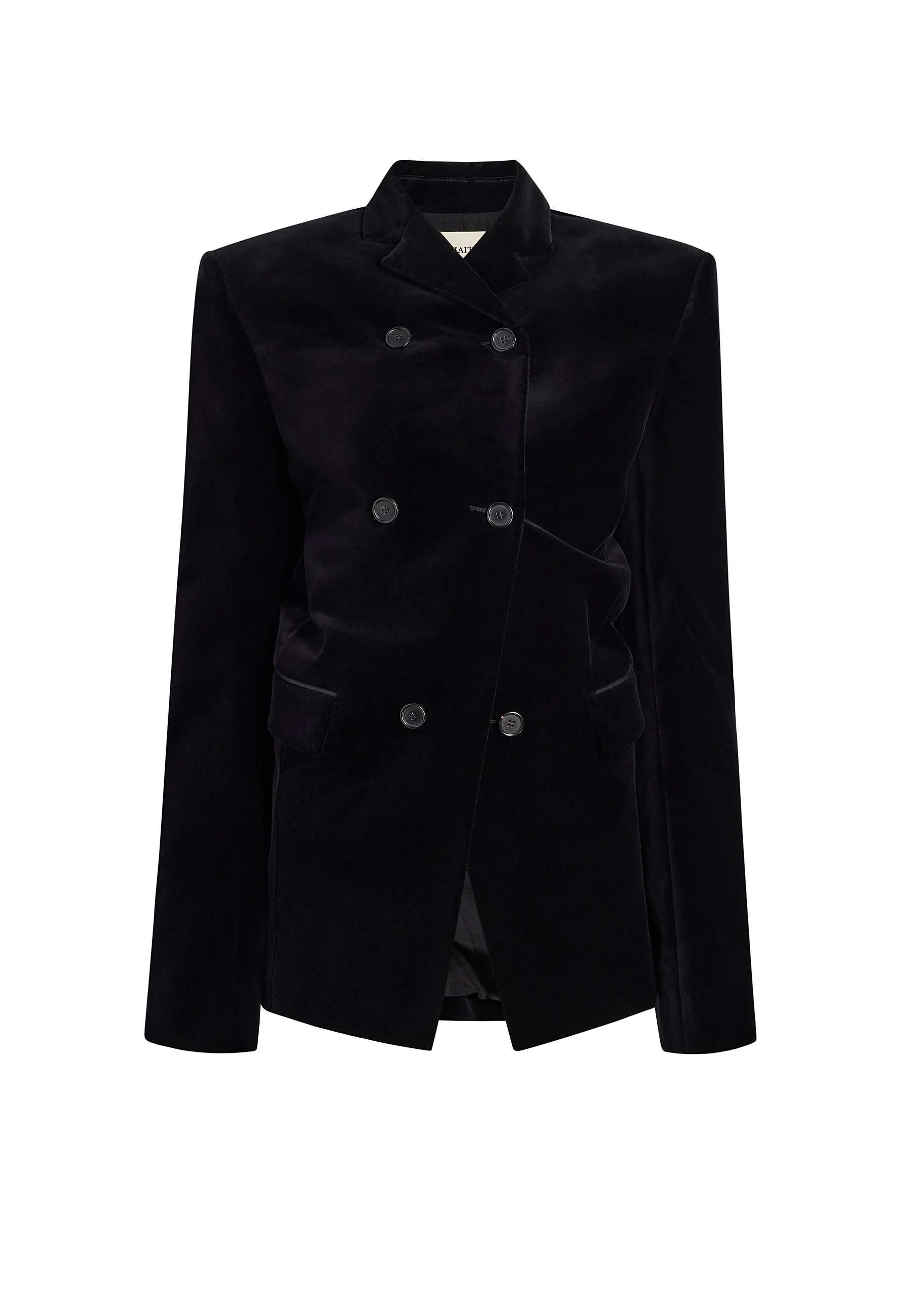 Khaite Rolo Jacket in Black Velvet | Jackets | Luxury Shoes Khaite Rolo Jacket in Black Velvet | Jackets | Luxury Shoes