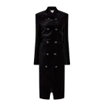 Khaite Rolon Coat in Black Velvet | Coats | Luxury Shoes 