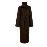 Khaite Romare Coat in Army Melange | Coats | Luxury Shoes 