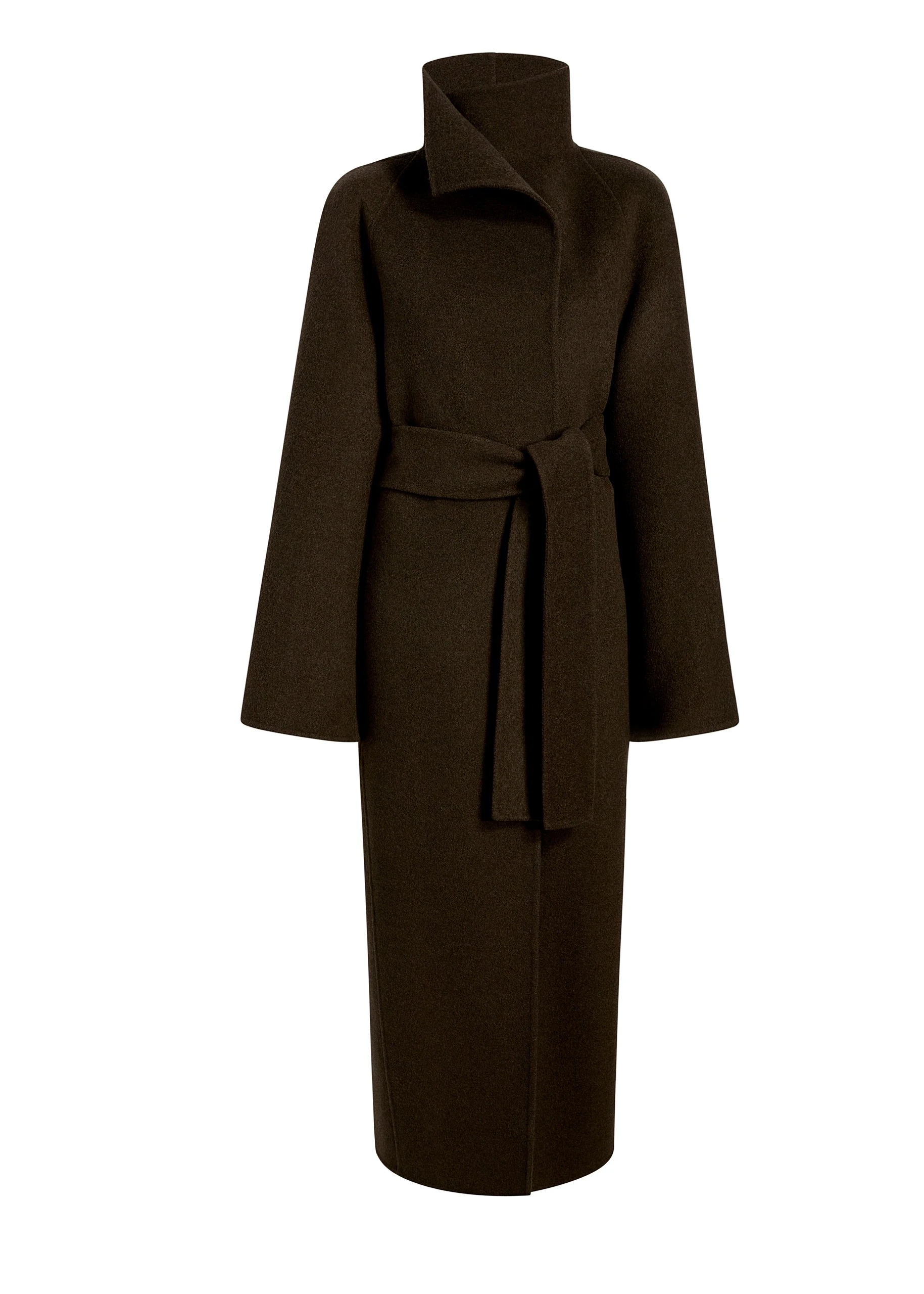 Khaite Romare Coat in Army Melange | Coats | Luxury Shoes Khaite Romare Coat in Army Melange | Coats | Luxury Shoes