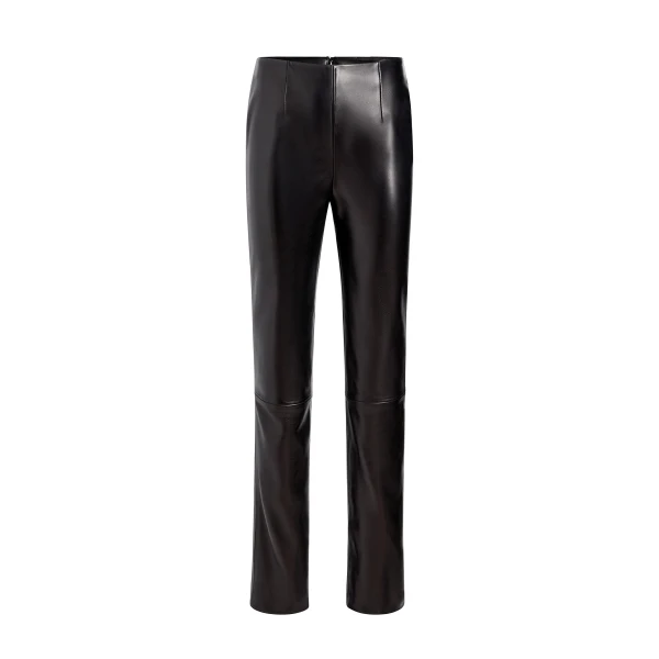 Khaite Ryden Pant in Black Leather | Pants | Luxury Shoes 
