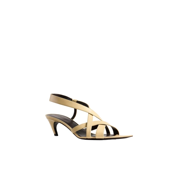 Sadie Kitten Heel Sandal in Butter Glazed Leather - Image 2