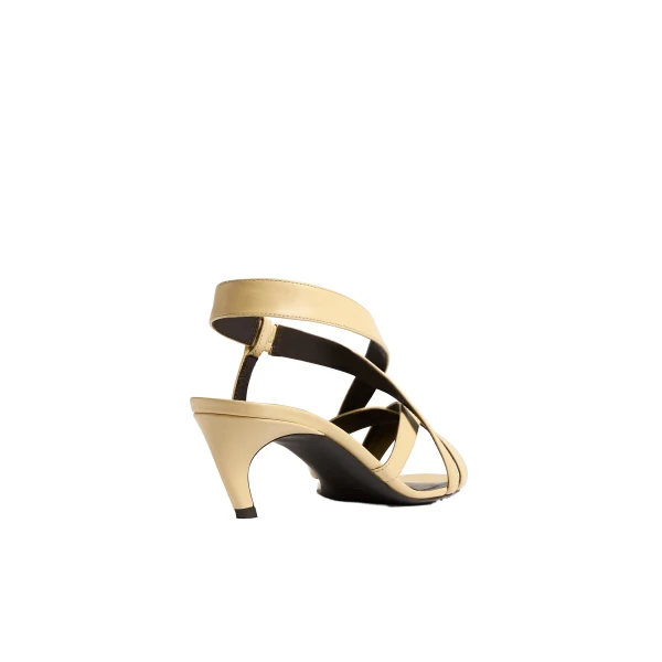Sadie Kitten Heel Sandal in Butter Glazed Leather - Image 4