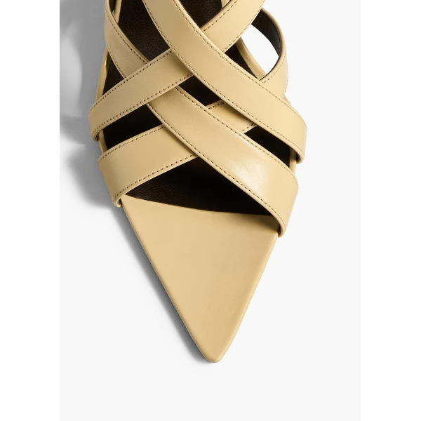 Sadie Kitten Heel Sandal in Butter Glazed Leather - Image 5