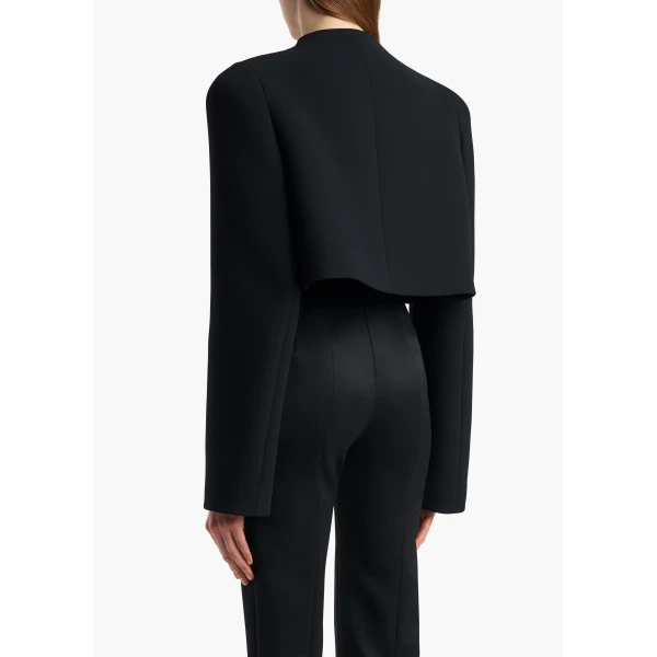 Samo Jacket in Black Crepe - Image 4