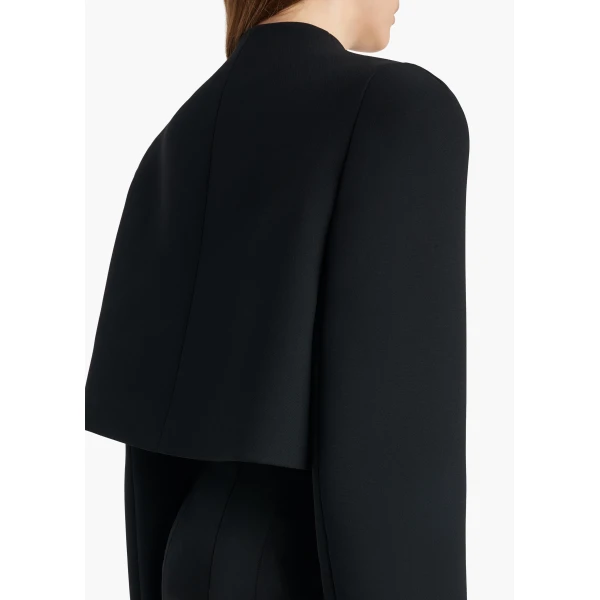 Samo Jacket in Black Crepe - Image 6
