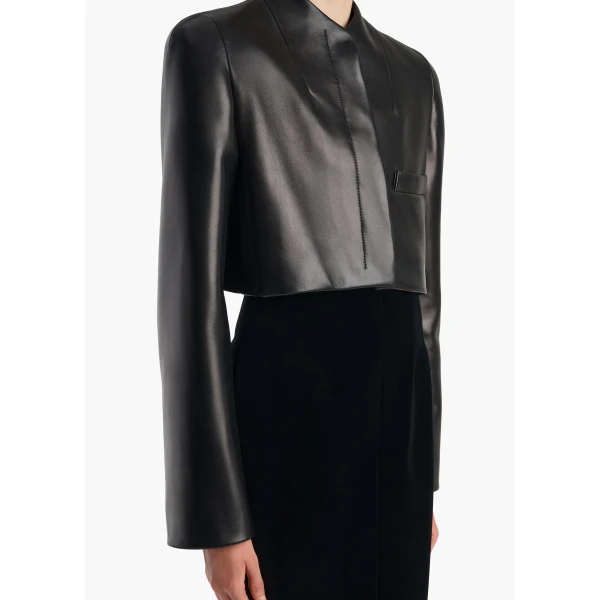 Samo Jacket in Black Leather - Image 5