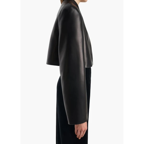 Samo Jacket in Black Leather - Image 6