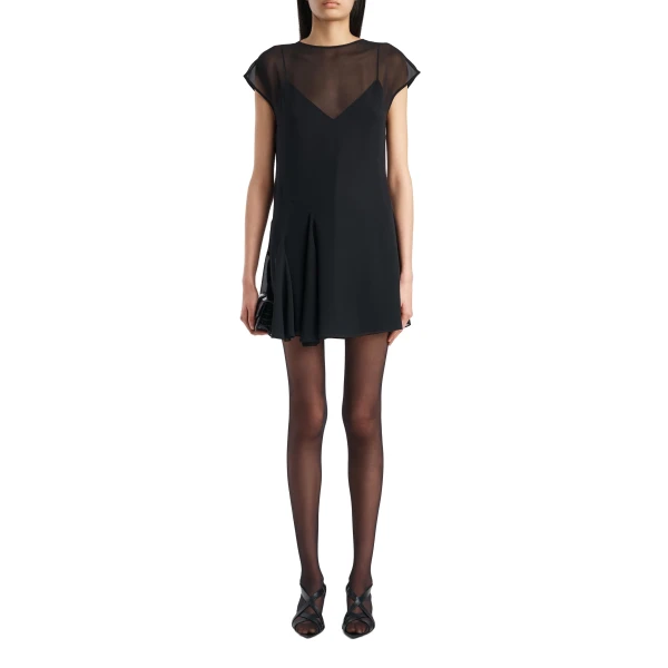 Scarla Dress in Black Silk - Image 2