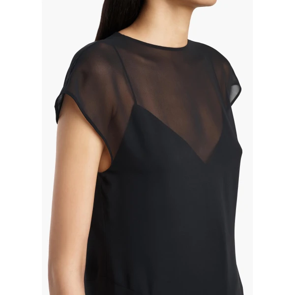 Scarla Dress in Black Silk - Image 4