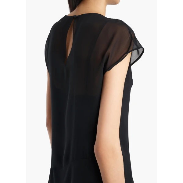Scarla Dress in Black Silk - Image 5