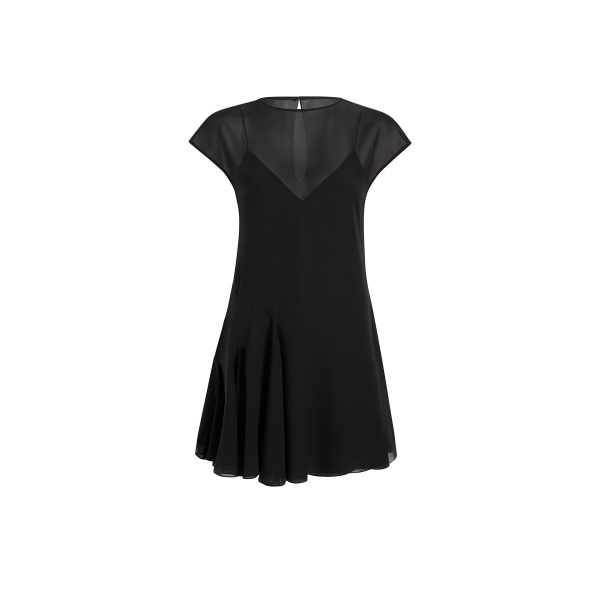 Khaite Scarla Dress in Black Silk | Dresses | Luxury Shoes 