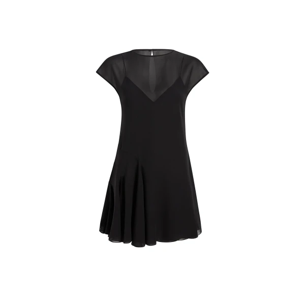 Scarla Dress in Black Silk