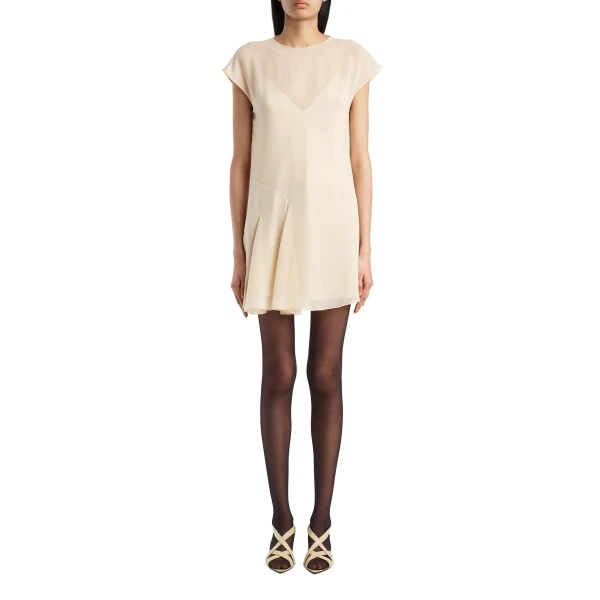 Scarla Dress in Champagne Silk - Image 2