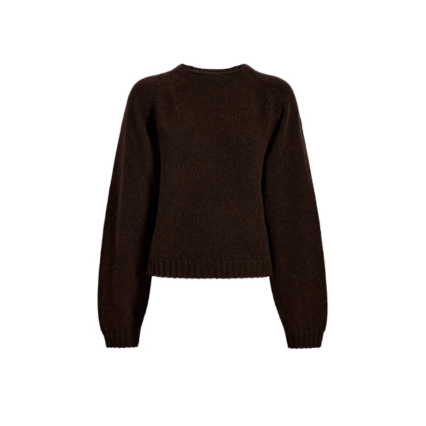 Khaite Simone Sweater in Bark | Knitwear | Luxury Shoes 