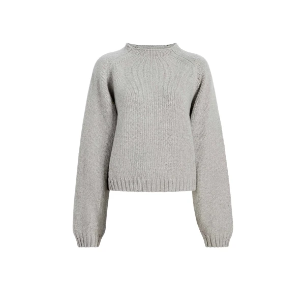 Khaite Simone Sweater in Pewter | Knitwear | Luxury Shoes 