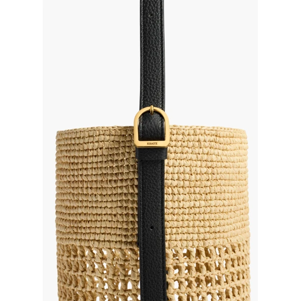 Small Billie Bucket Bag in Natural - Image 3