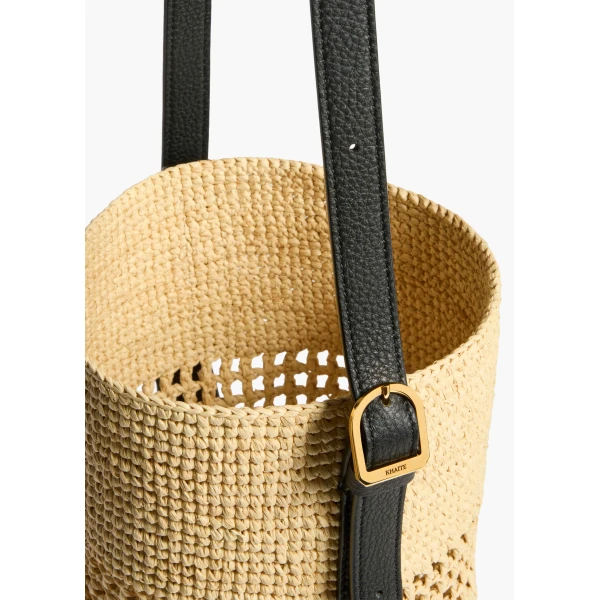Small Billie Bucket Bag in Natural - Image 4