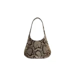 Khaite Small Joan Hobo in Natural Python