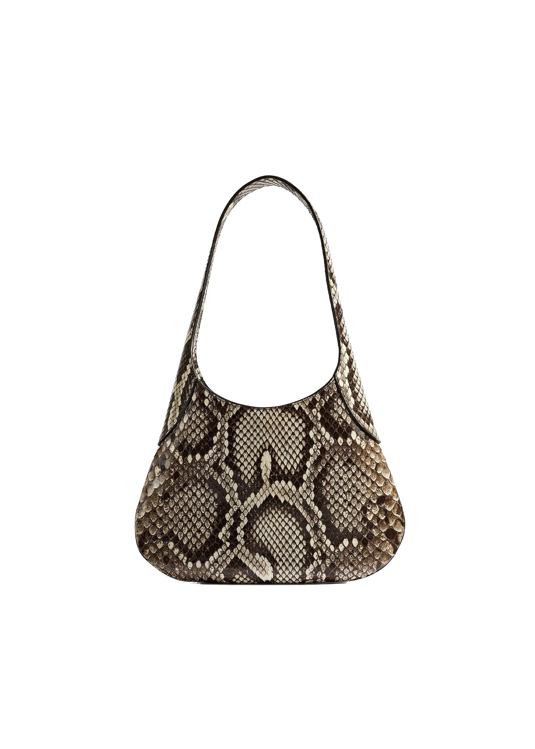 Khaite Small Joan Hobo in Natural Python | Buy Bags at Luxury Shoes Khaite Small Joan Hobo in Natural Python