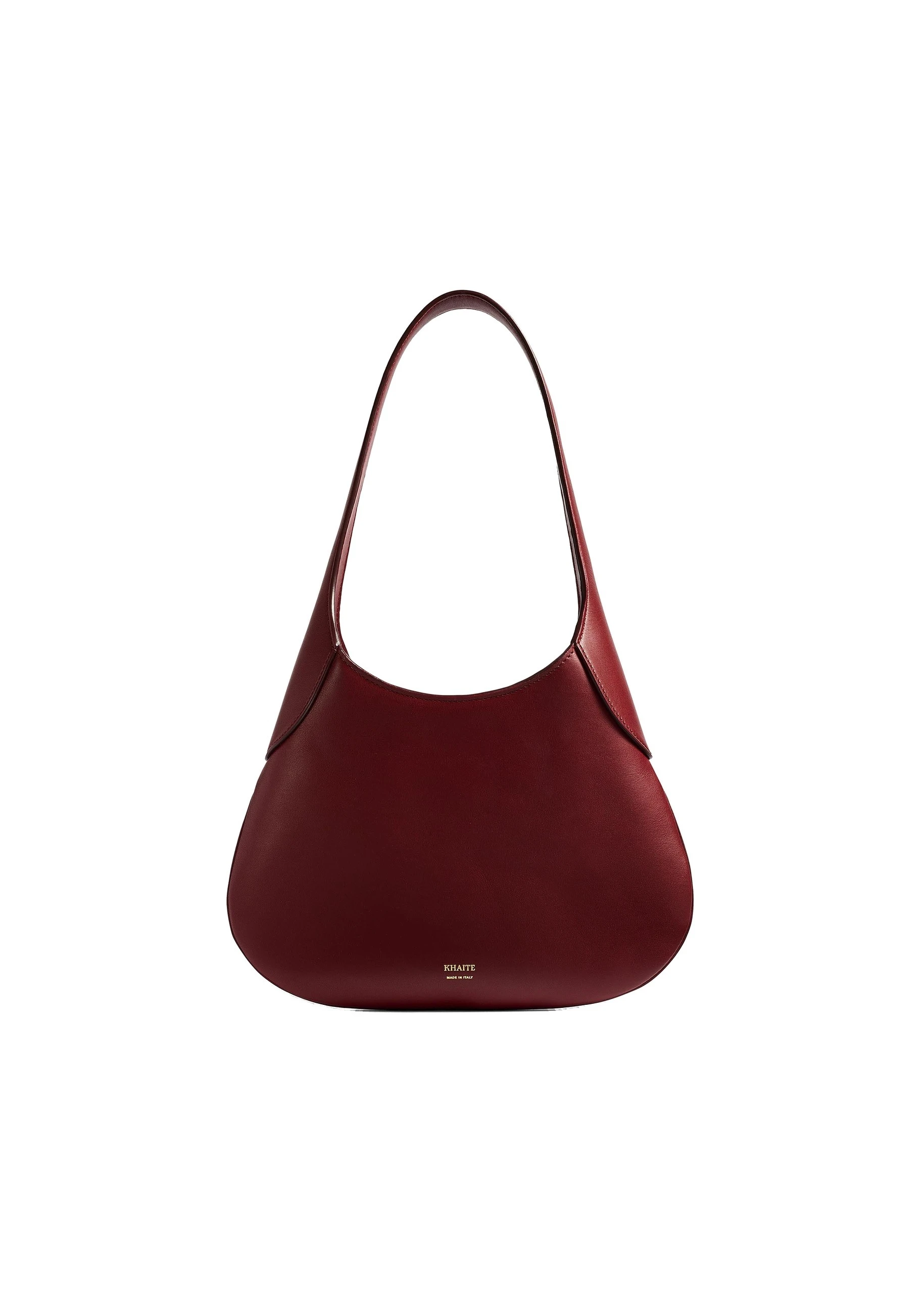 Khaite Small Joan Hobo in Oxblood | Buy Bags at Luxury Shoes Khaite Small Joan Hobo in Oxblood