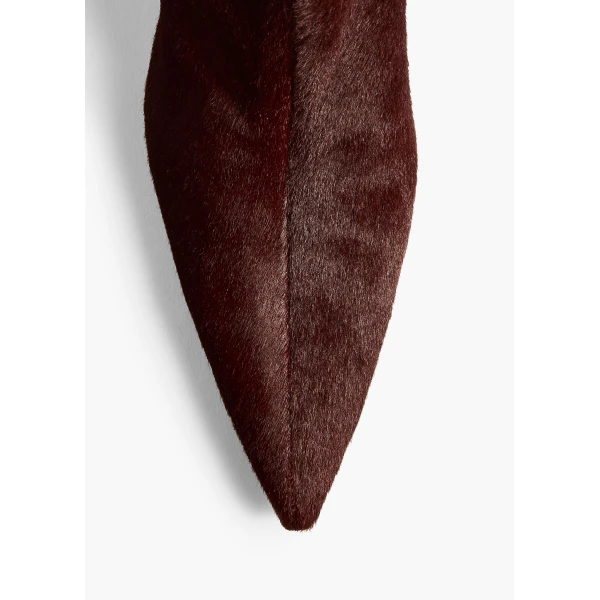 Sybil Ankle Boot in Rouge Noir Haircalf - Image 4