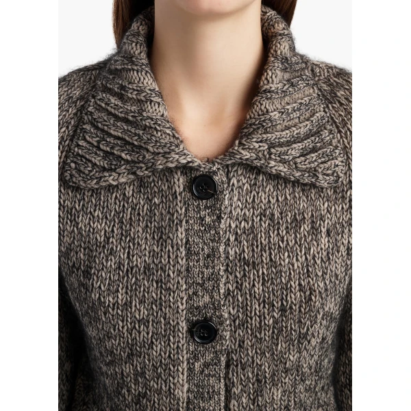 Takeo Cardigan in Sepia and Black Multi - Image 5
