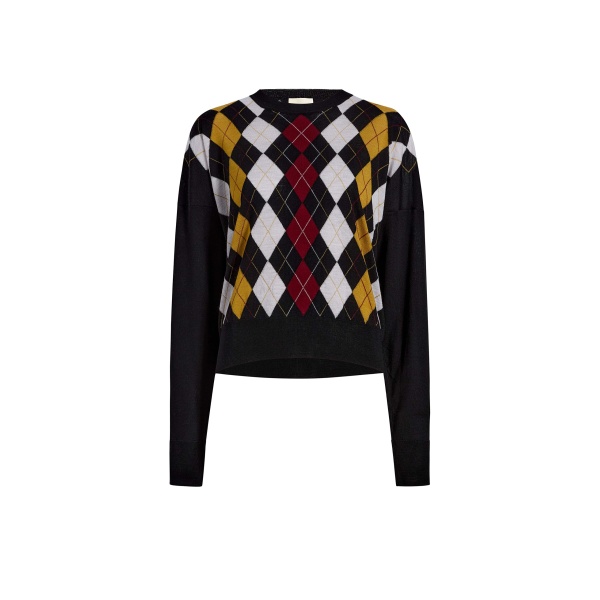 Khaite Tammy Sweater in Black Multi | Knitwear | Luxury Shoes 