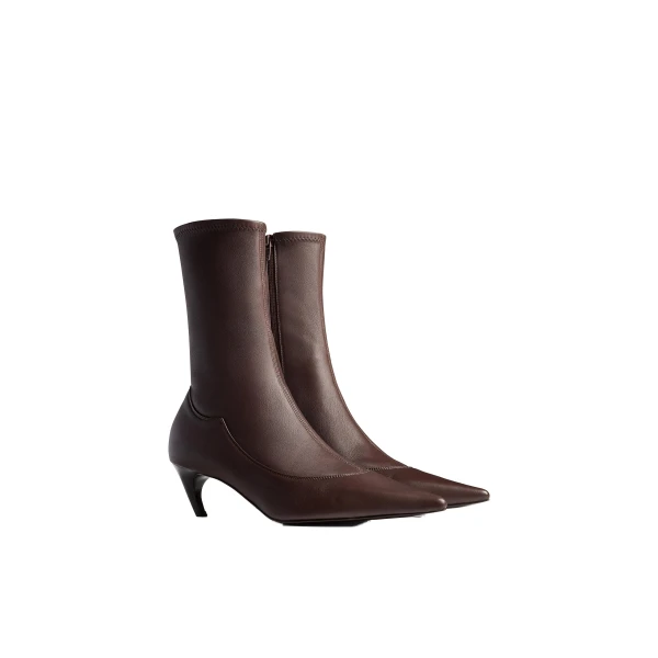 Valerie Mid-Calf Boot in Chocolate - Image 2
