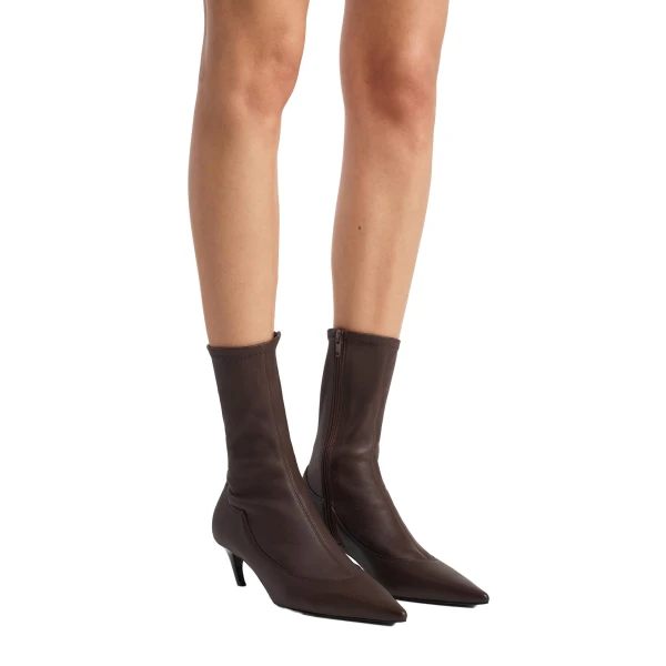 Valerie Mid-Calf Boot in Chocolate - Image 3