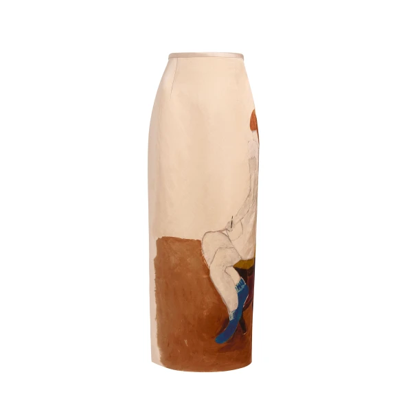 Khaite Winton Skirt in Lady Print | Skirts | Luxury Shoes 