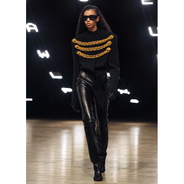 York Jacket With Cord Embroidery in Black and Gold - Image 6