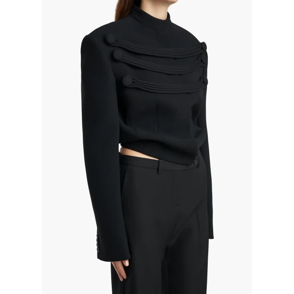 York Jacket with Cord Embroidery in Black - Image 5