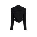 Khaite York Jacket with Cord Embroidery in Black | Jackets | Luxury Shoes 