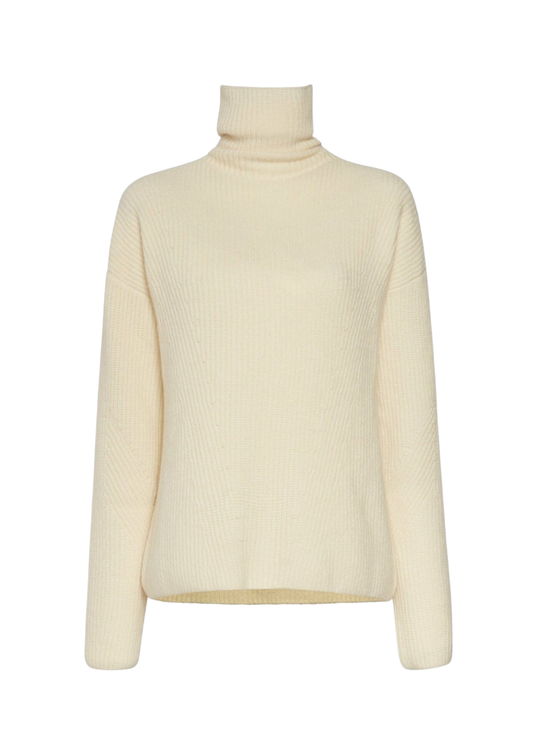 Cashmere Silk Turtleneck in Cream