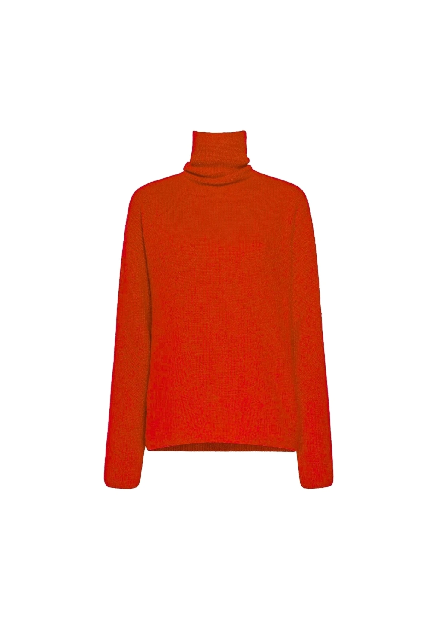 Cashmere Silk Turtleneck in Poppy