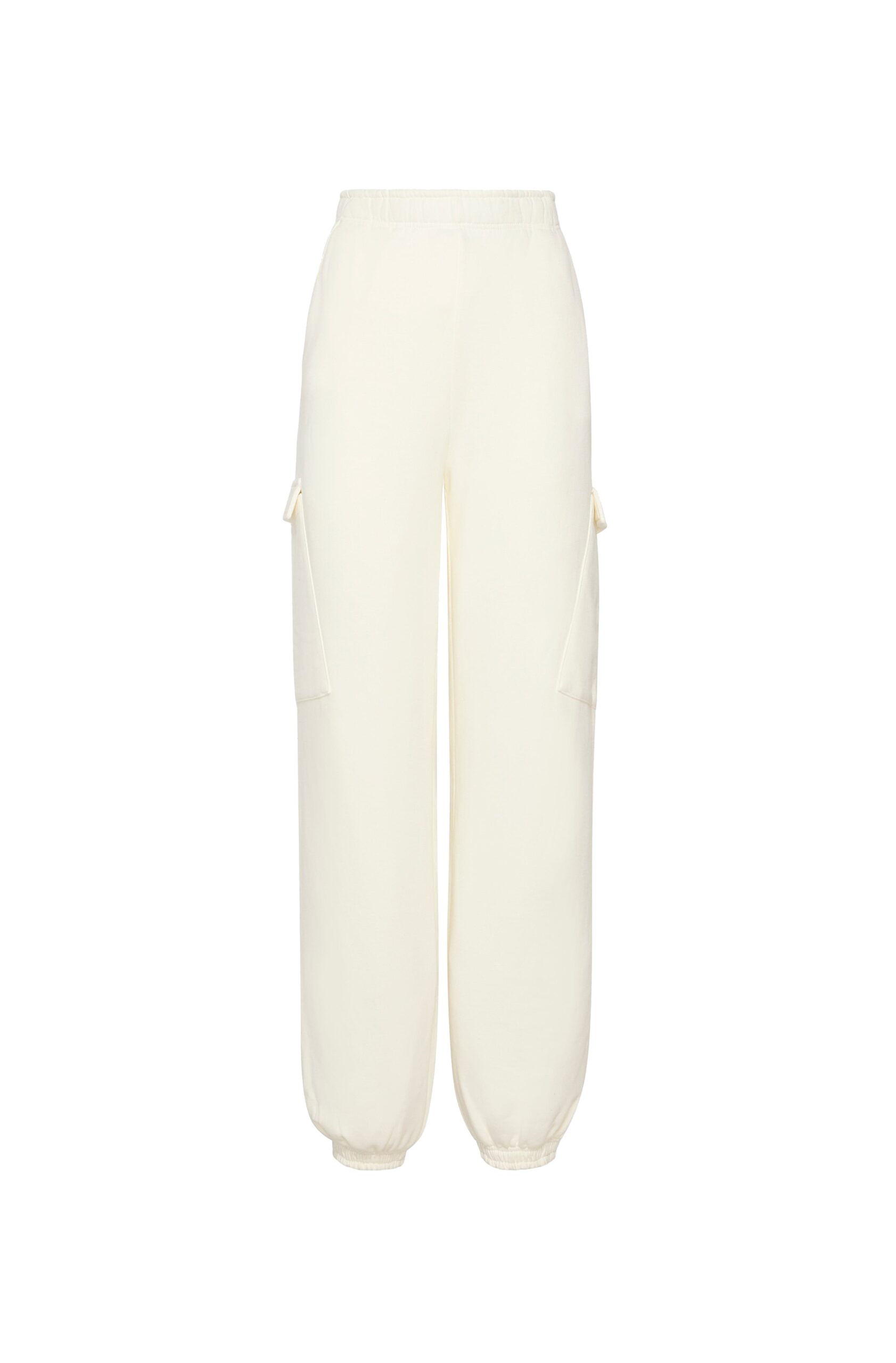 Cotton Cargo Sweatpant in Off White