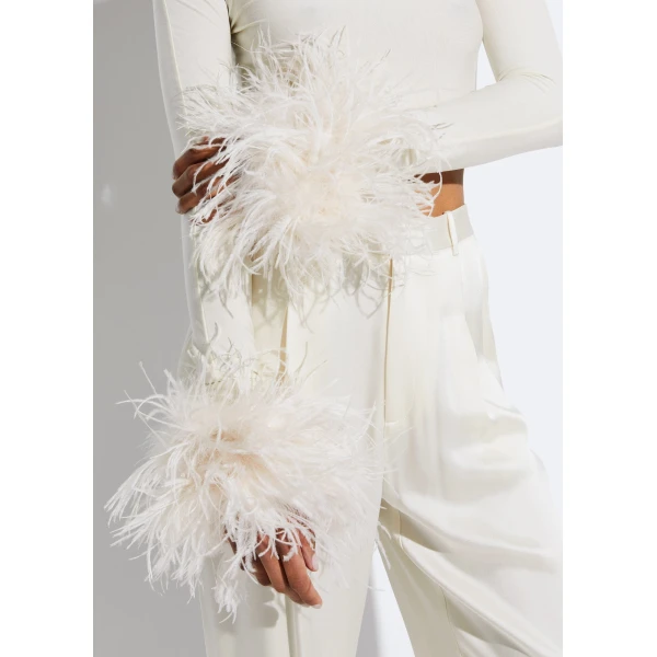 feather cuffs
