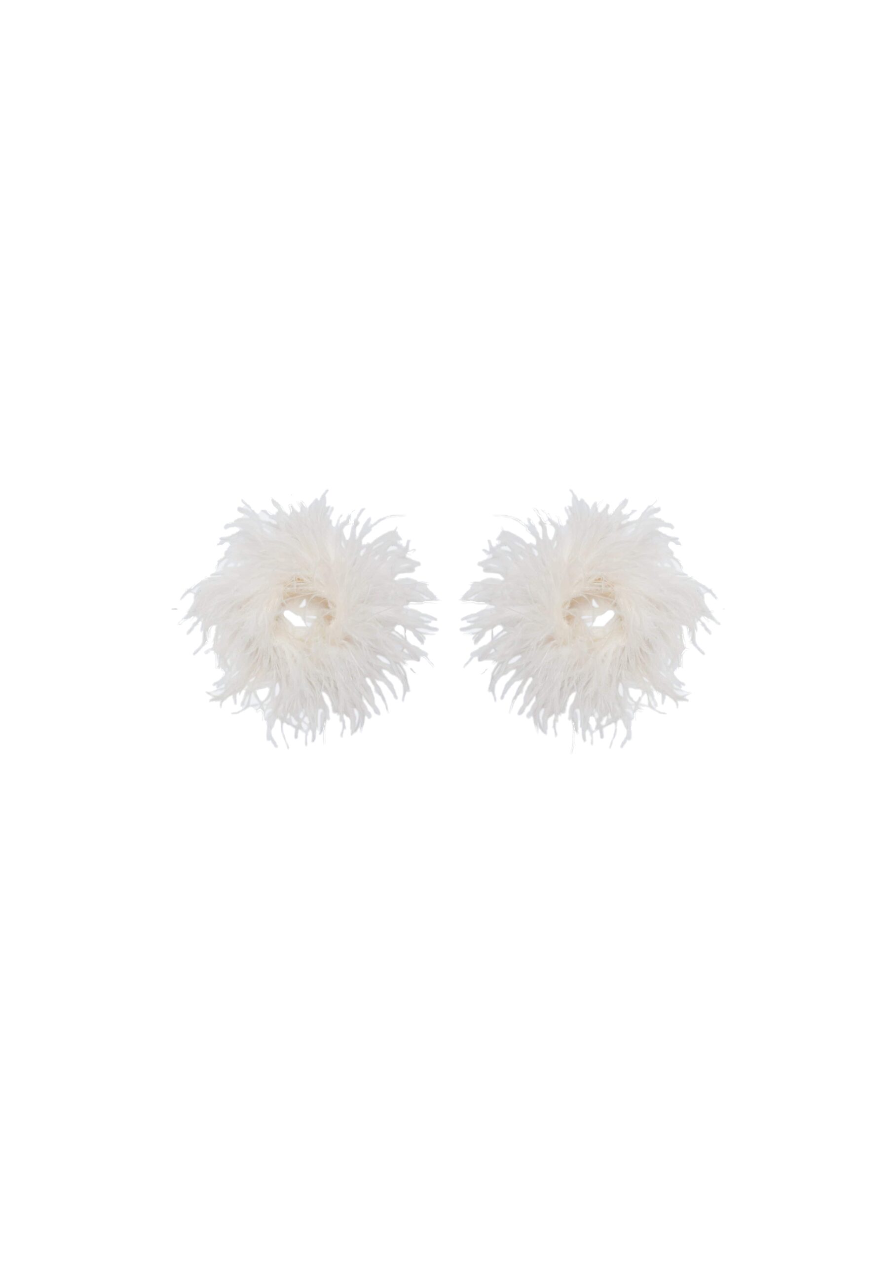 LaPointe Feather Cuffs in Cream LaPointe