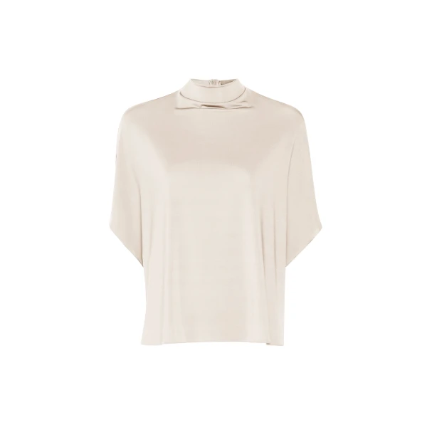 Jersey Cape Tee in Cream