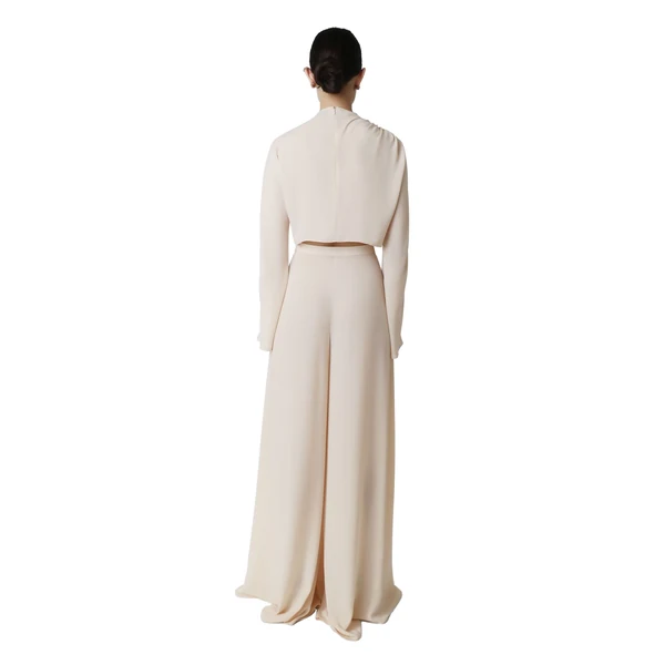 lightweight georgette wide leg pant