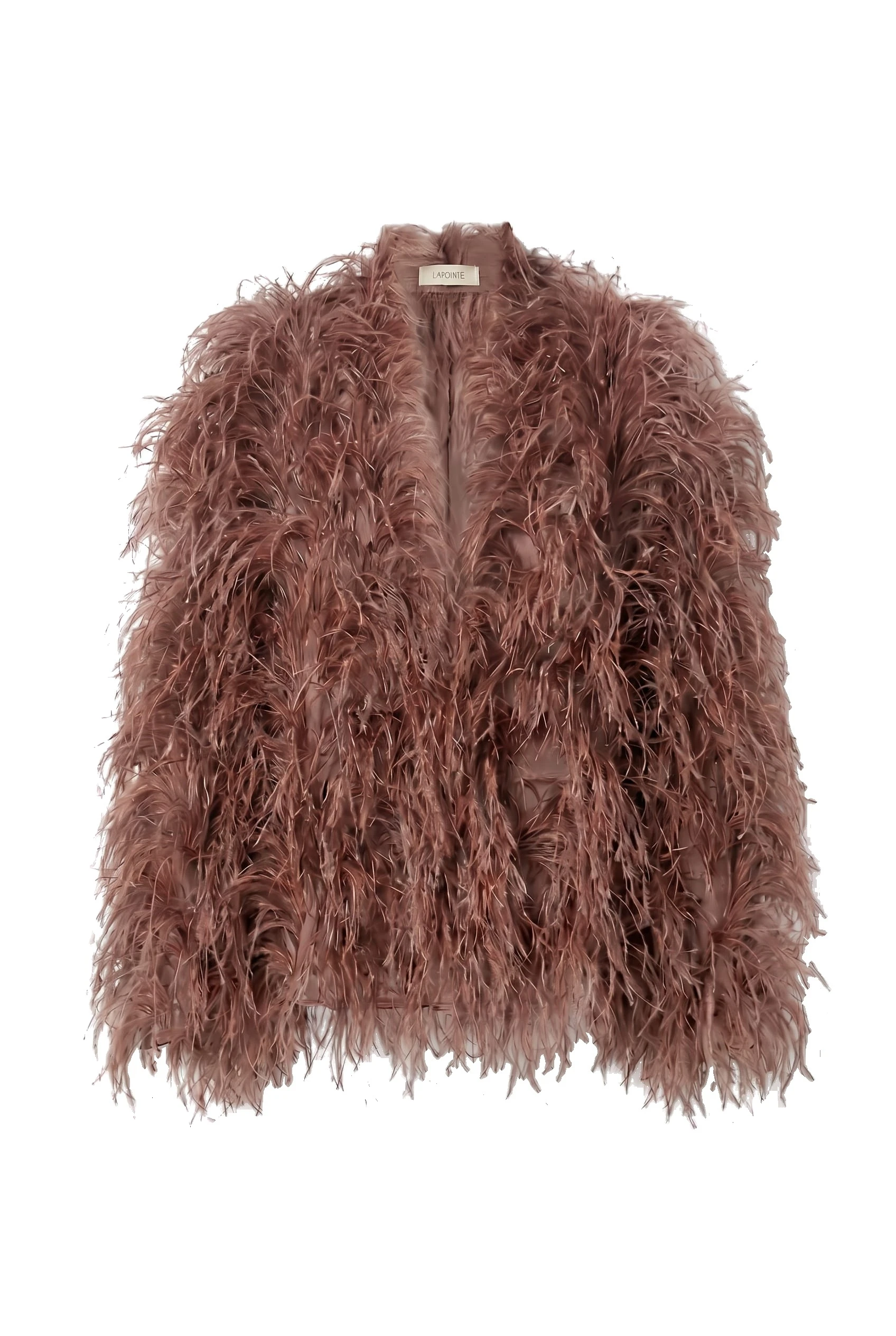 Marbled Feathers Jacket in Cinder