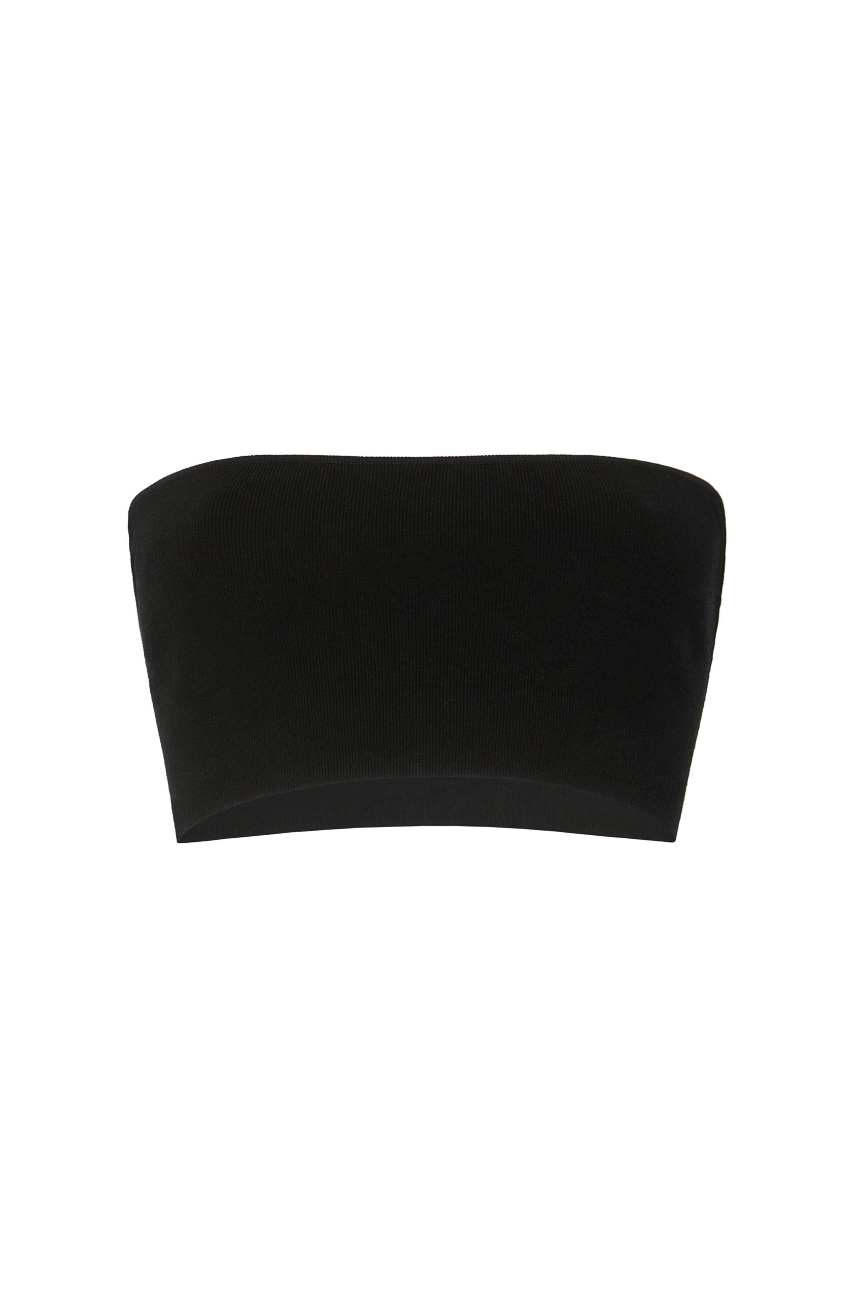 Matte Viscose Bandeau in Black
