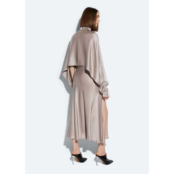 satin bias midi skirt