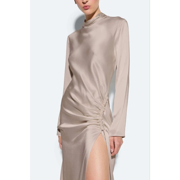 washed silver evening gowns