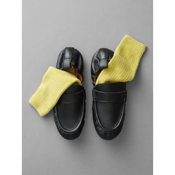 Black ATP Atelier slip on loafers